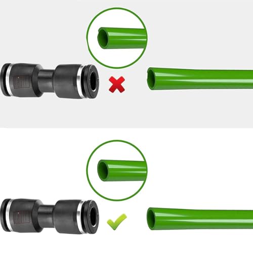 Utah Pneumatic Push Connect Air Fittings Kit - 3/8" 2-Pack: 90 Elbow, Tee, Y, Straight (Black Combo)