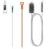Rohrreinigungsbürste, 3 Stück Abflussreiniger Sticks Set, 45cm Rohrreiniger Abflussbürste, 3 Verschiedene Abflussreiniger Spirale, Spirale Abfluss Rohrreinigung, Zur Reinigung von Küchen und Bädern