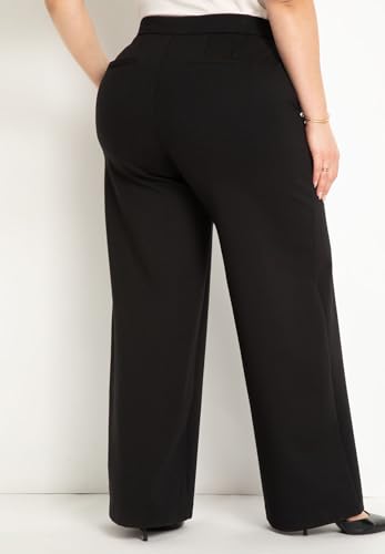 ELOQUII Women's Plus Size The Ultimate Stretch Wide Leg Pant2