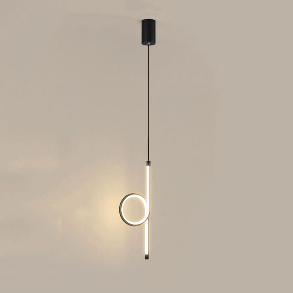 Lámpara Colgante LED en Espiral moderna de altura ajustable con 3 colores para techo