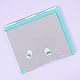 Craftelier - Gummi- und Silikonstempelplattform für Scrapbooking und Crafting | Zentimeter- und Zollführung | Farbe Weiß und Türkis - Größe 24,5 x 22 x 1,3 cm
