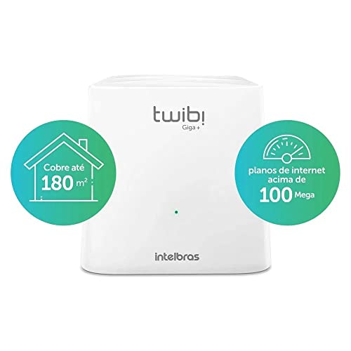 Roteador Wi-Fi Mesh Intelbras Twibi Giga+ Branco