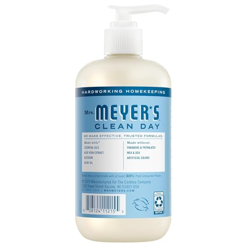 Image of Mrs. MEYER'S Clean Day Liquid Hand Soap, Rain Water, Oat Blossom & Plum Berry Scents, 12.5 fl oz (3 CT) Variety Pack