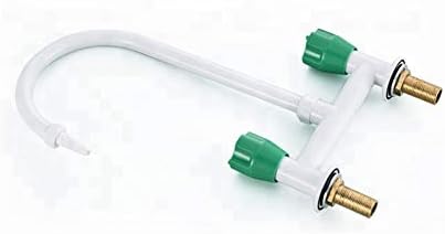 Miniatura 4 de CGOLDENWALL Grifo de laboratorio industrial para fregadero de laboratorio, boquilla de un solo orificio, mezcla caliente y fría, grifo de agua para