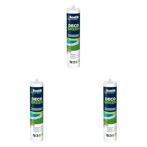 Bostik Colle Mastic Déco Green - Colle pour Gazon Synthétique Haute Durabilité – Tous Matériaux – Intérieur/Extérieur – Technologie MSP – Couleur...