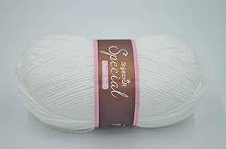 Stylecraft Knitting Yarn/Wool for Knit & Crochet, Double Knitting - White (1001)