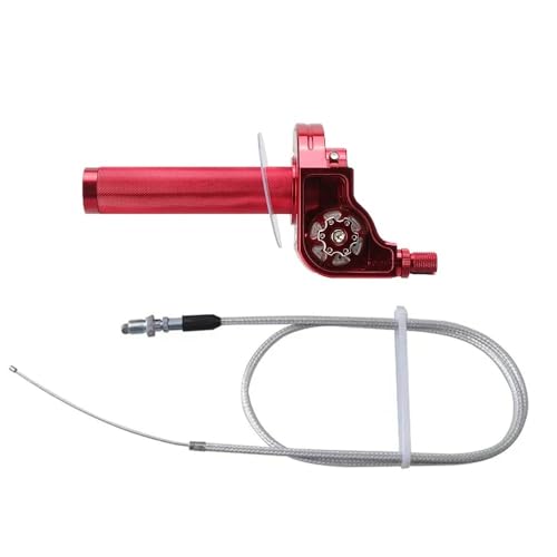 Guidon d'accélérateur de moto 22mm en aluminium CNC avec poignée torsadée