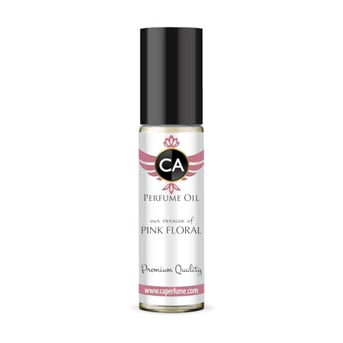 CA Perfume Originals Pink Floral Unisex Fragrance Oil Floral Scent Long Lasting Perfumes for Women &amp; Men Travel Size TSA Ready Mini Parfum Body Oil Roll-on 0.33 Fl Oz 10ml