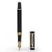 Wordsworth & Black Primori Fountain Pen Set [Black Gold]; Medium Nib, Gift Case, 24 Ink Cartridges, Refill Converter, Manual; Journaling, Calligraphy, Smooth Writing Pens; Left & Right Handed