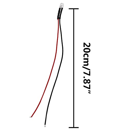 15Pcs Hircqoo Rc Car 3Mm & 5Mm Pre Wired Led Light Emitting Diodes 12V Mini Single Led Bulbs Compatible With Traxxas Trx-4 Trx-6 Axial Scx10 90046 1/10 Rc Crawler Car Truck Diy Parts (5Mm,White) #TOP6