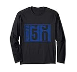 Old School 50th Birthday Blue Odometer Funny Car Lover Gift Long Sleeve T-Shirt