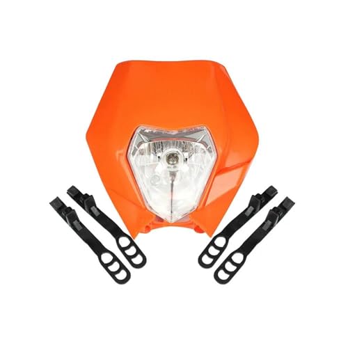 Phare avant de moto haute visibilité orange pour EXC XC-W 250 300 de 2008-2016