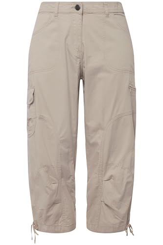 Ulla Popken 7/8 Cargohose Pantaloni Cargo, Marmor, 42W / 32L Donna - 3