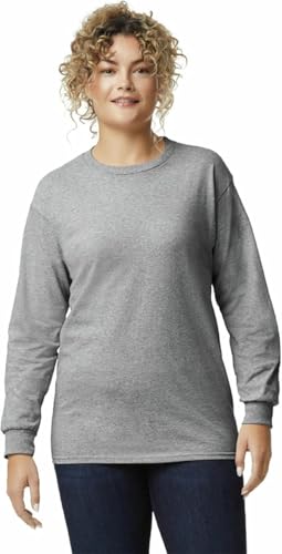 Image of Gildan Men's Long Sleeve T-Shirt (G2400) Sport Grey