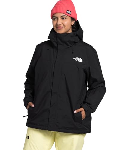 The North Face Women's Freedom Insulated Jacket (Standard & Plus Size) - Waterproof Winter Coat, Ski & Snowboard Features, TNF Black-NPF, Large