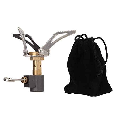 tita nium Alloy Adjust Portable Mini Camping Stove and Stable Support Wind Resistant Camp Stove, 3000W Backpacking Stove, Pocket Stove Outdoor Supplies for Camping Hiking Cooking