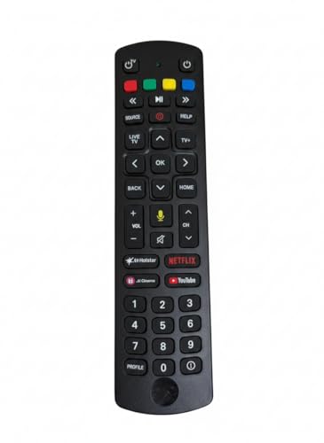 Image of Original Remote Control & Genuine Bluetooth Voice Remote for J Fiber Set-Top Box | 43-Key Universal Replacement | Easy Pairing | Original Remote Control