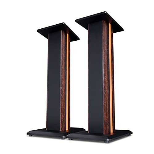BTZHY Speaker Stands,2pcs Bookshelf Professional Speaker Surround Frame, with Wire Management, for Home Theater Series