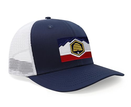 Image of International Tie State Hat for Men and Women, Adjustable Snapback Trucker Baseball Cap with Embroidered Patch