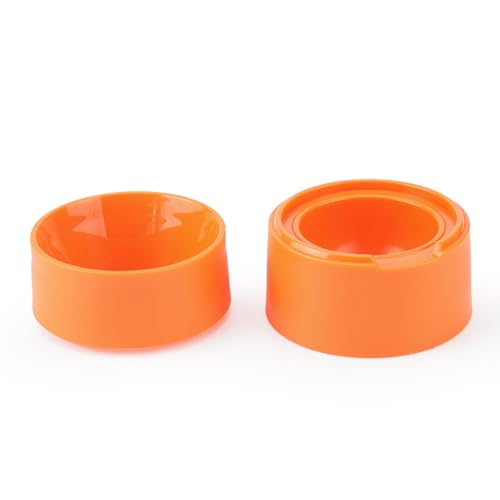 Nespresso VertuoLine アルミホイルシールキット、詰め替え可能 Vertuo カプセルキット 再利用可能パウダーフィラー、アルミホイルシール蓋付き、Nespresso Vertuoline ポッドフィルター用 (Orange Capsul