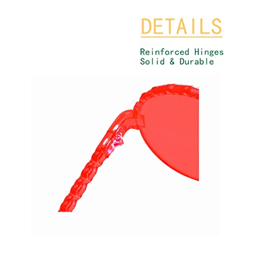 Yoela OLINOWL Circular Oversized Rimless Sunglasses One Piece Circular Eyewear Colored Sunglasses for Women3