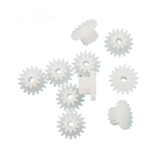Shaft Pinion 20pcs 26082B 0.5 Module 26 Teeth 8 Teeth Plastic Duplex Gear 14mm Diameter 5.7mm Thick 2mm Loose Fit Double Layer Gear Motor Transmission
