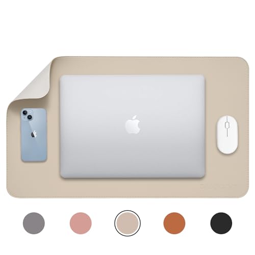 10 Laptop Setup Essentials 75 AROPANA Anti-Slip Extended Mouse Pad 60x35cm | PU Vegan Leather D...