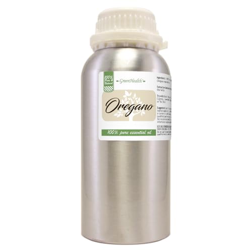 Aceite Esencial de Orégano – 473 ml Botella de Aluminio