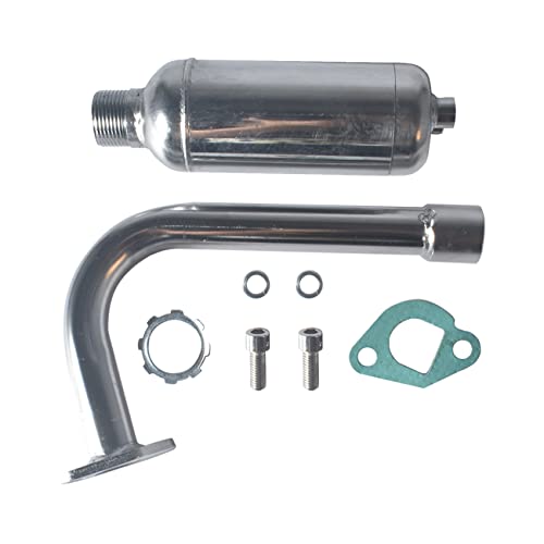 VCUJSUC Exhaust with Muffler for Predator 212cc 196cc 6.5HP Go