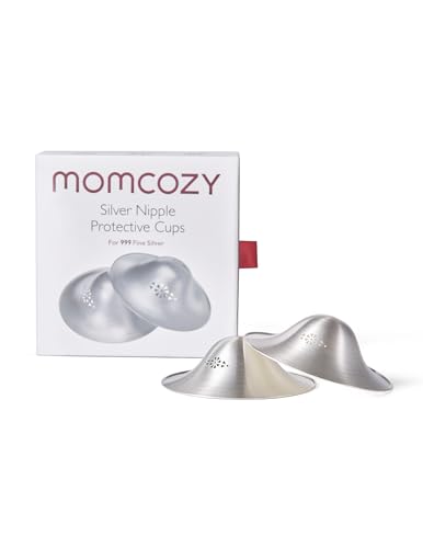 Image of Momcozy Silver Nipple Shield for Nursing Newborn, Breastfeeding Essential, XL Size