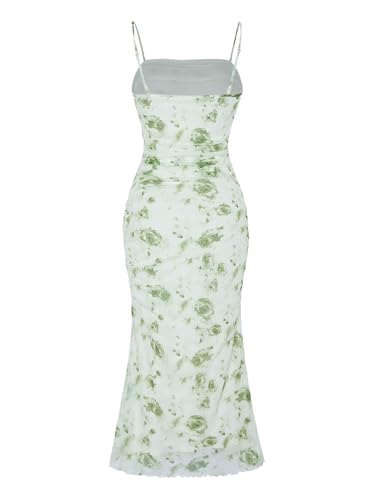 Image of GORGLITTER Women's Floral Spring Summer Wedding Guest Dress Bridal Shower Cocktail Tea Party Beach Midi Sun Dress 2026