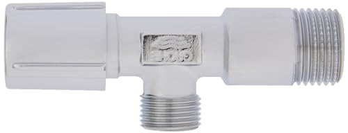 Preisvergleich Produktbild GROHE / Sicherungstechnik - Eckventil / angerauhtes Gewinde zum vereinfachten Eindichten, Wandanschluss 3 / 8 Zoll, Abgang 3 / 8 Zoll, mit Schubrosette / 22053000