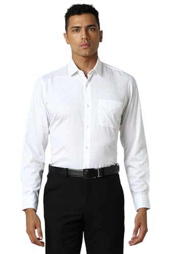 Image of Peter England Men's Cotton Print Slim Fit Shirt