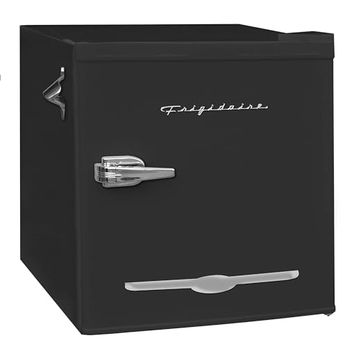 Frigidaire EFR176-BLACK_AMZ Black Efr176- Amz Retro Mini Refrigerator-Energy Saving-Adjustable Thermostat Control-Side Mounted Bottle Opener-Ideal thumb #1