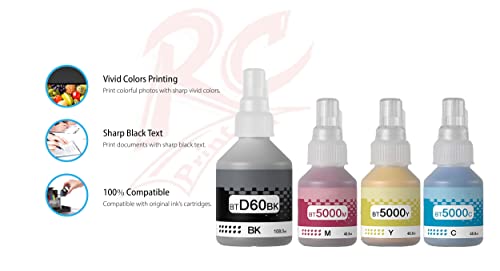 RC PRINT Ink Compatible for Brother BT6000Bk / BT5000 DCP T310, T300, T510, T500, T910, T710, T400W, T450W, T300W, T800W, T700, T810 Printe (Pack... - Image 3