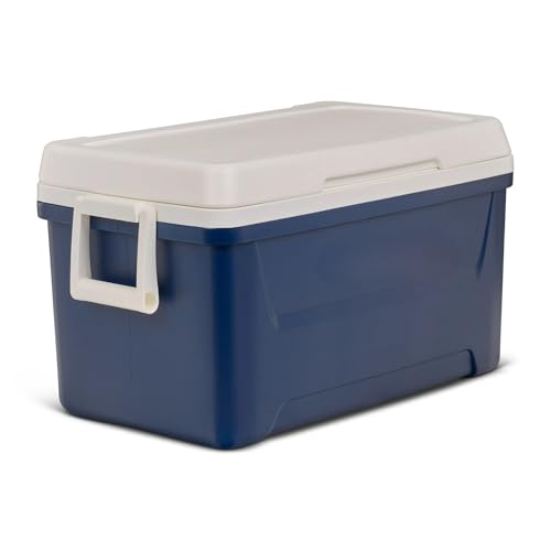 CLMSTE 48 QT Hard-Sided Ice Chest Cooler (Navy)