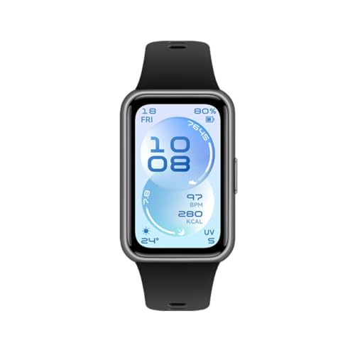 Image of HUAWEI Band 11 Smart Watch, 1.62″ AMOLED Display 1500 nits, HRV Smartband, Fitness Tracker, Heart Rate and SpO2, Up to 14 Days Battery Life, Emotional Wellbeing, Water Resistance, Black
