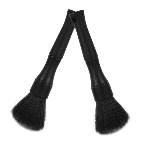 HAPINARY 2pcs Car Cleaning Brush Set Car Interior Detailing Kit Soft Brushes for Vent Engine and Dashboard Pp Abs No Scratch