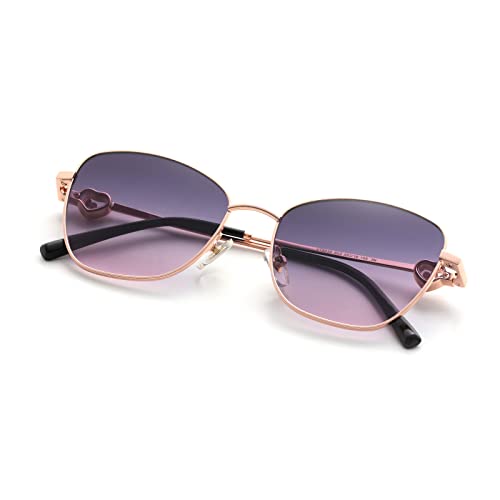 Veda Tinda Vision Sunglasses Womens Cat Eye Square Glasses in Retro Vintage 90s Style with Diamond Decoration