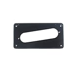 Humbucker To Strat Style Pickup Adapter Ring,Reverse Slant, 1ply Black