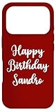 Joyeux anniversaire Sandro Joyeux Anniversaire Sandro Coque pour iPhone 17 Pro