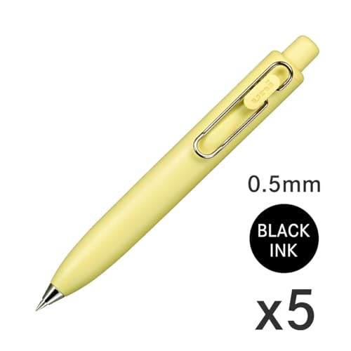 Bolígrafo Uni-Ball One P Tinta Gel 0.5mm Negro Paquete x5 miniatura 2