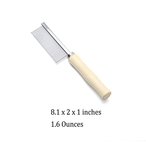 Litewoo 33921 Wooden Handle Grooming Comb For Dogs Cats Pet thumb #1