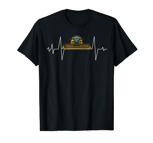 Cosechadora Agricultura Granja Agricultor Latido del corazón Camiseta