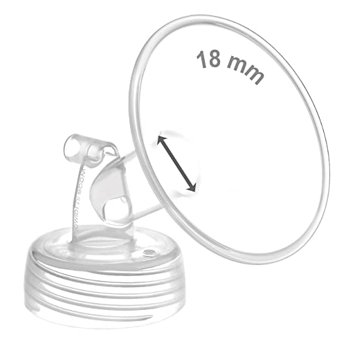 Image of Maymom Pump Part Compatible with Spectra S1,S2 Spectra 9 Plus Breastpump; Incl Wide Mouth Flange (One flange-18mm Flange) Not Original Spectra Flange; Not Spectra Baby USA Parts