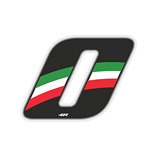 Image of Quattroerre Racing Number Flag 0 Small, 6.5 x 7.5 cm