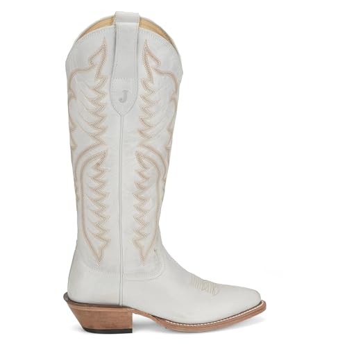 Justin Boot Company Women`s Evelyn Vintage Ivory 15In Top Cowgirl Boot4