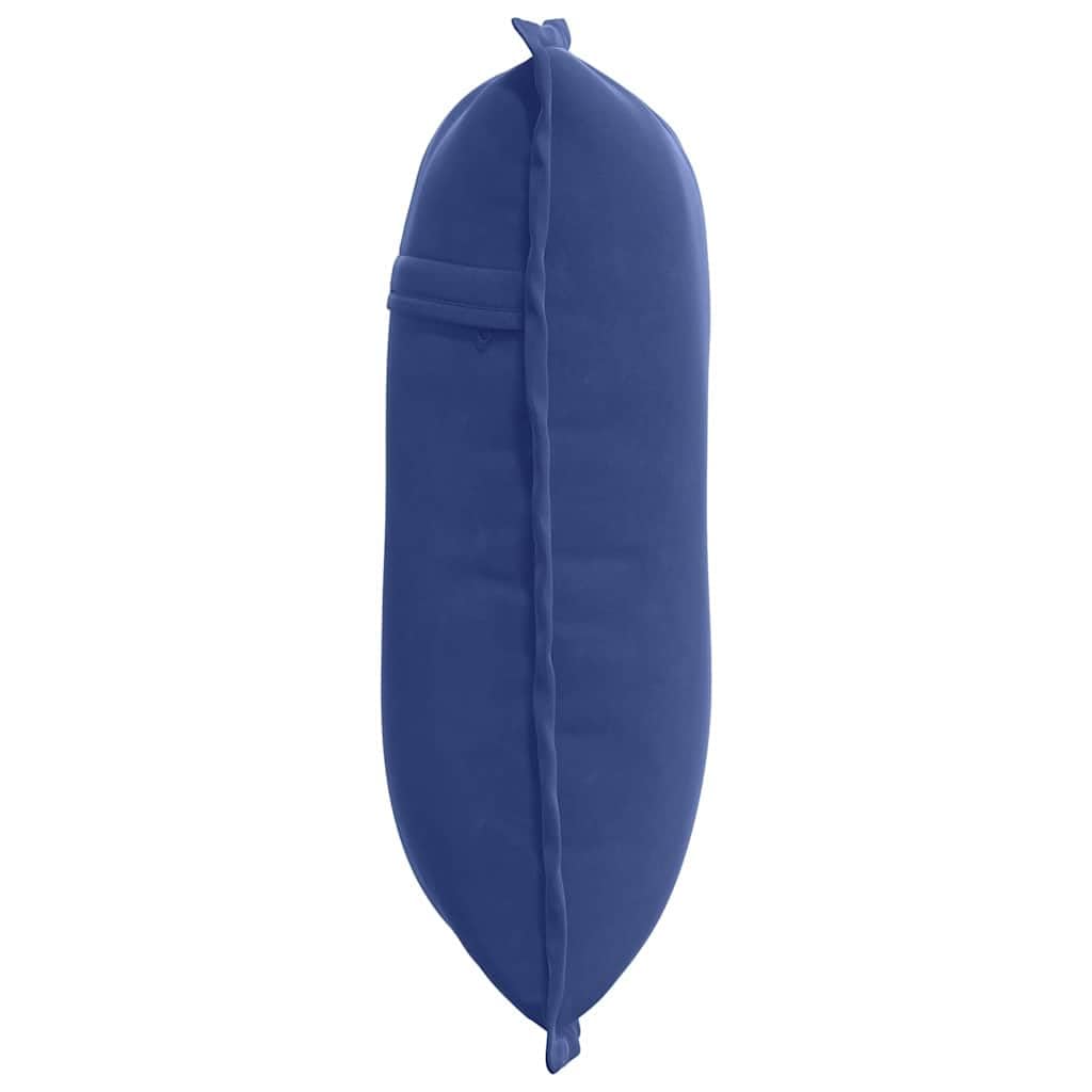 Cuscino per la schiena, blu polizia, 50 x 45 cm, tessuto a coste con imbottitura in poliestere, rivestimento rimovibile, supporto lombare ergonomico per ufficio, divano, letto e soggiorno