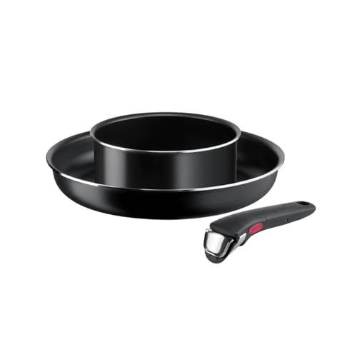 Ingenio Easy Start Lagostina - Batería de cocina de 3 piezas, para todo tipo de fuego, excepto inducción, L1689012