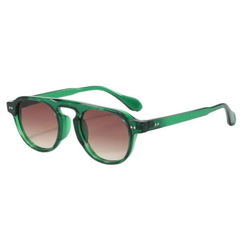 Lunettes de soleil anti éblouissement UV400 style vintage punk rivets mode